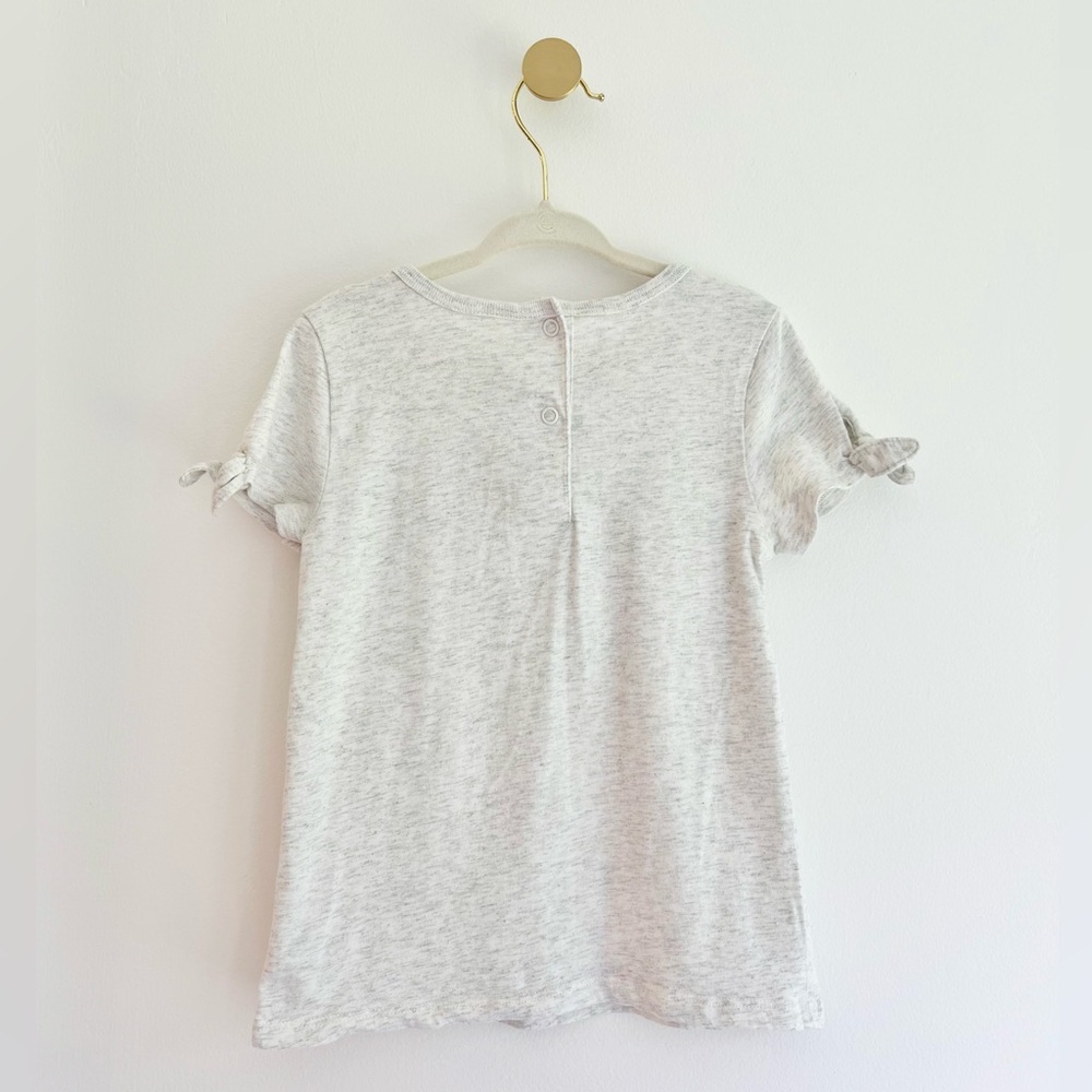 Baby B'gosh Light Gray “Mermaid In The USA” Kids Shirt Girls 4T - Picture 3 of 4